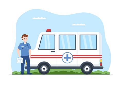 medical vehicle ambulance car  emergency service  pick  patient