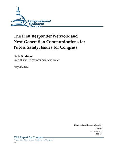 The First Responder Network and Next-Generation Communications for