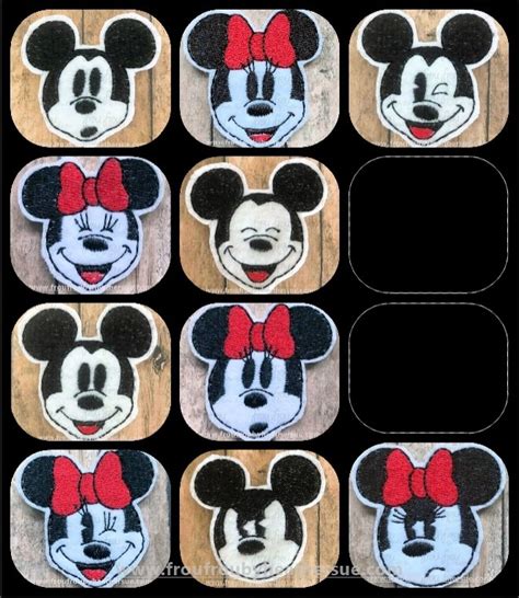 Clippie Emotions Mister And Miss Mouse Heads Ten Design Set Machine