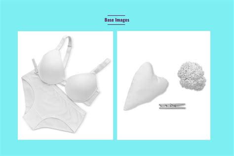 Organic Cotton Lingerie Set Mockup Designertale