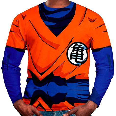 Camiseta Masculina Manga Longa Goku Fantasia Dragon Ball R 60 00 Em