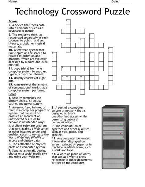 Digital Technology Crossword WordMint