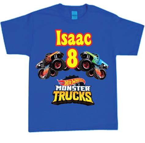 Camiseta Hot Wheels Monster Truck Personalizada Elo