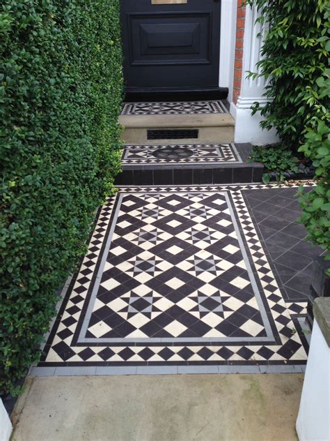 Victorian and Edwardian Mosaic Tile Path London | London Garden Design