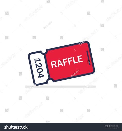 Raffle Ticket Vector Flat Design Stock Vector (Royalty Free) 1122095972 | Shutterstock