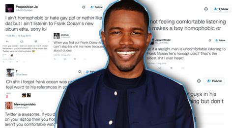 On Not Listening To Frank Ocean 'Because He's Gay' And Homophobia