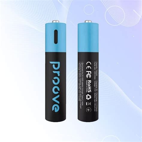 Аккумуляторные батарейки AAA с зарядкой через Type-C 1.5V 750mAh ...