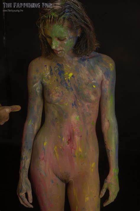 Becca Scott Nude Bodypaint 60 Photos The Fappening
