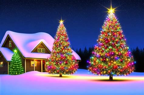 Premium Ai Image Beautiful Magic Christmas Tree