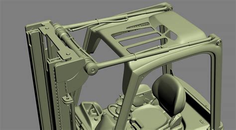 Electric Forklift Linde E D Model Turbosquid