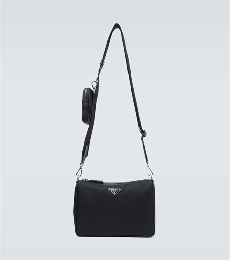 Nylon Crossbody Bag In Black Prada Mytheresa