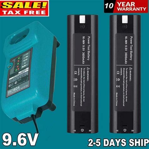 2Pack 9 6 VOLT Battery Charger For MAKITA 9000 9001 632007 4 191681 2