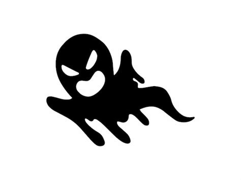 Premium Vector Scary Halloween Ghost Silhouette Illustration