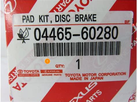 Колодки тормозные (optifit 04465-yzzej), 0446560280 / Toyota ...