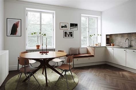 Круглый обеденный стол в скандинавском стиле (50 фото) - картинки 2pic club