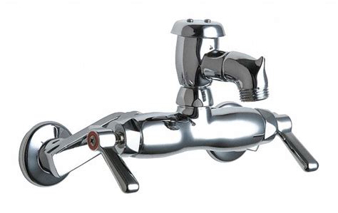 Chicago Faucets Gpm Flow Rate Hot And Cold Water Sink Faucet Fl Vbcp Grainger