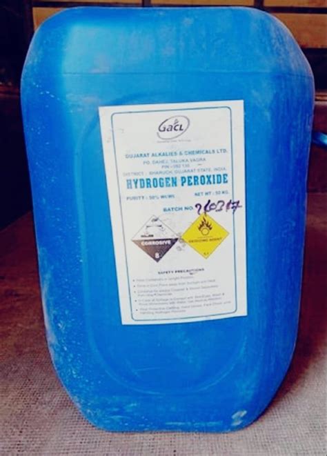 Industrial Grade Hydrogen Peroxide Liquid 50 At Rs 42kg In Coimbatore Id 25580922512