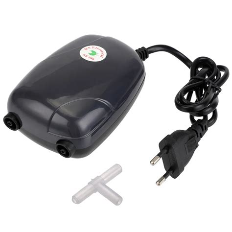 EU/US Silent 220v 5w 4.5L/min Aquarium Air Pump Fish Tank Mini Aerator ...