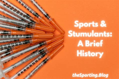 Sports And Stimulants A Brief History — The Sporting Blog