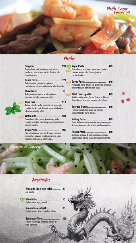 Carta Del Restaurante Sake Grill Saltillo Blvd Pedro Figueroa 305