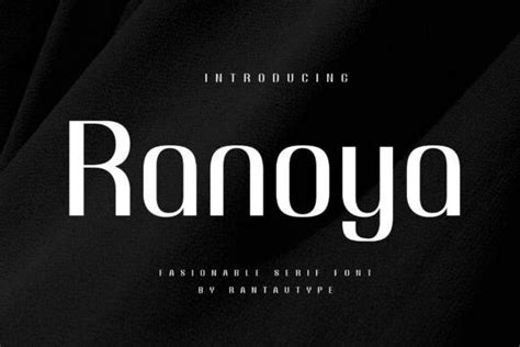 Ranoya Font Free Font