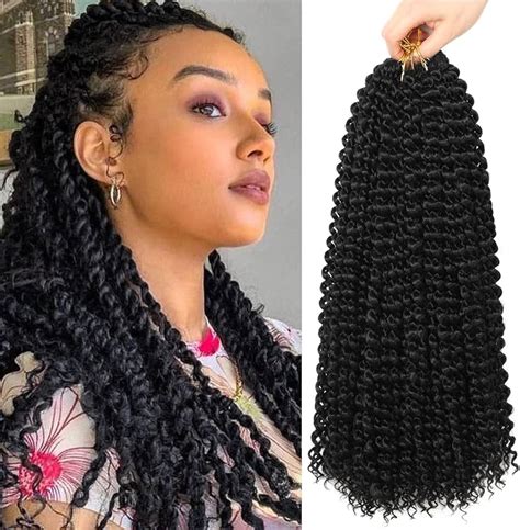 Silike Synthetic 32 Inch Crochet Hair Curly Deep Wave Braiding Hair