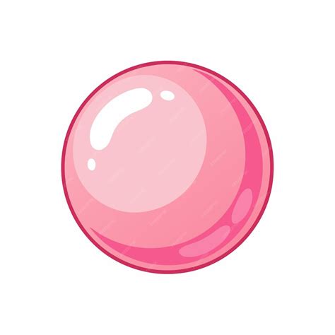 Bubble Gum On Wrapper Food Vector Illustration Premium Ai Generated