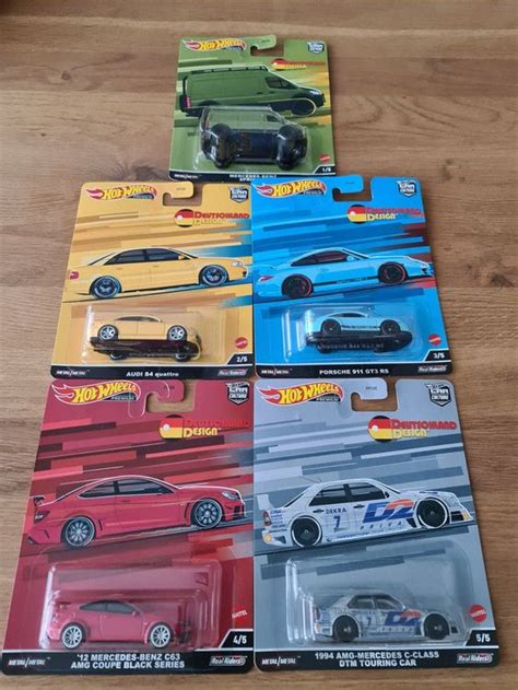Kompl Set Hot Wheels Premium Car Cultur Deutschland Design Acheter Sur Ricardo
