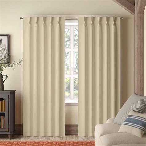 kotton culture pinch pleated drapes  traverse rod room darkening