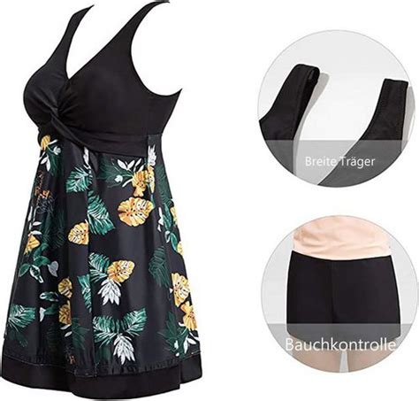 Adanwall Bandeau Bikini Damen Badeanzug Einteiler Figurbetonend Bergr E St