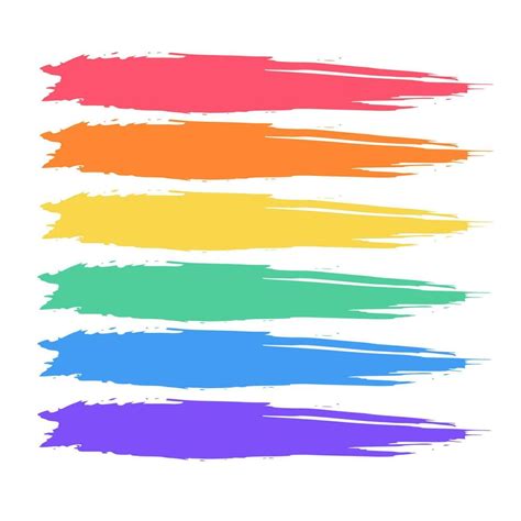 Rainbow Pride LGBT Flag Paint Style Lesbian Gay Bisexual And Transgender Rights