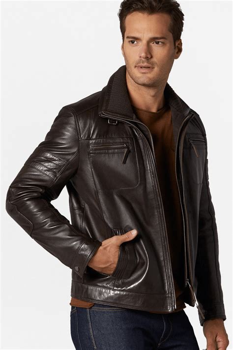 Roberto Dark Brown Leather Jacket - AirBorne Jacket