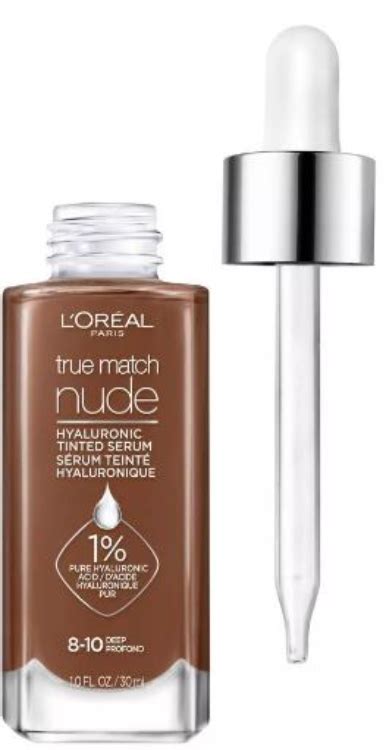 L Oreal Paris True Match Nude Hyaluronic Tinted Serum Color 8 10 Deep 1Source