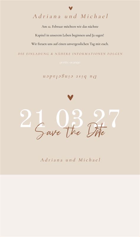Schokoladenverpackung Als Save The Date Karte In Elegantem Nude