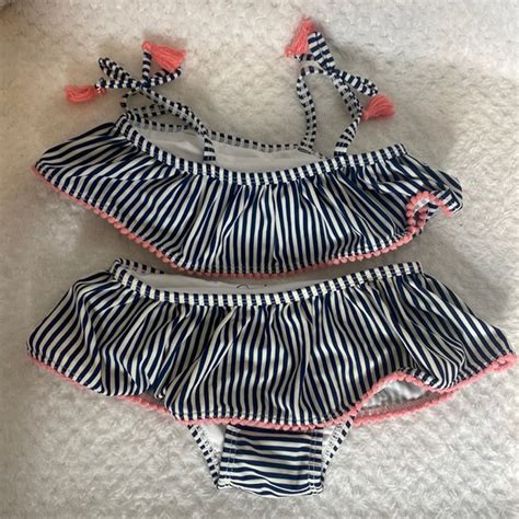 Jessica Simpson Swim Jessica Simpson Cabana Striped Baby Bikini