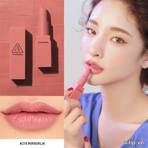 Son 3CE Mood Recipe Matte Lip Color 218 Màu Hồng Nude Vilip Shop