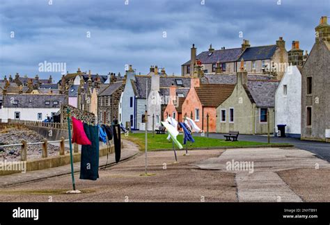 Whitehills Aberdeenshire Scotland A Small Fishing Village With