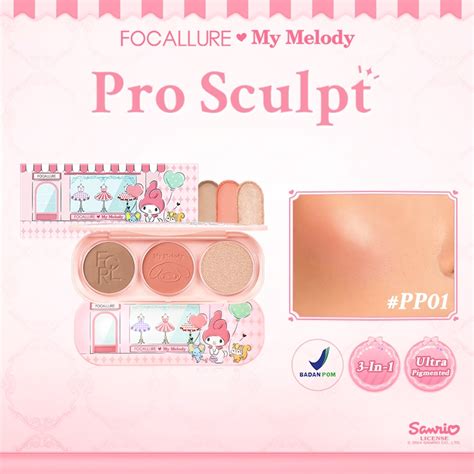 Jual Focallure X Sanrio Pro Sculpt In Palette Blush Contour