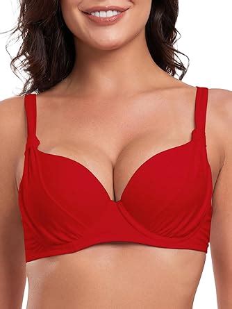 Amazon Relleciga Women S Push Up Bathing Suit Underwire Molded Cup Bikini Top Clothing