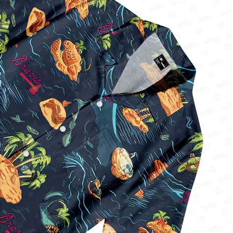 Atlanta Braves Oceanfront Summer Hawaiian Shirt - TeeAloha