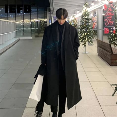 Mens Trench Korean Trend Men S Loose Casual Single Breasted Overcoat