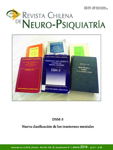 Pdf Dsm 5 Nueva Clasificación De Los Trastornos Mentales Stefania