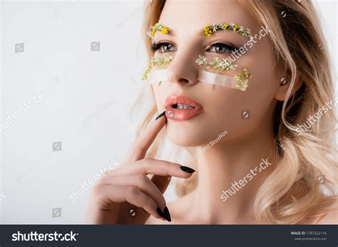 Naked Beautiful Blonde Woman Silk Dress Stock Photo 1787322116 Shutterstock