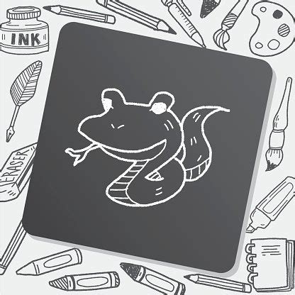 Snake Doodle | Royalty-Free Vector Stock | FreeImages