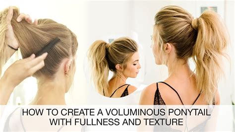 How To Create A Voluminous Ponytail Hair Styling Tutorial Kenra