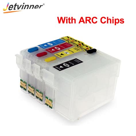 T2711 27XL Refillable Ink Cartridge With ARC Chips For Epson Work Force