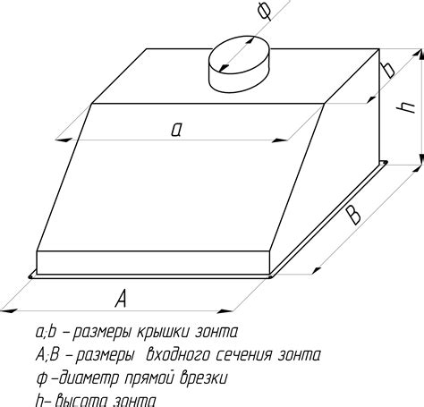 Зонт вытяжной из оцинкованной стали своими руками чертежи - 84 фото