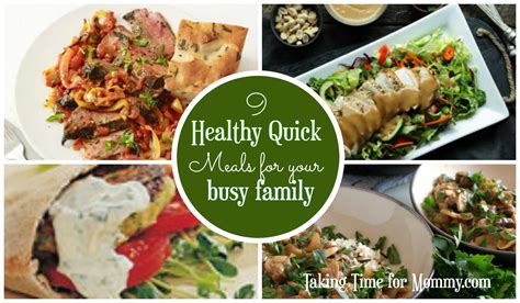 9 Healthy Quick Meals for Your Busy Family @foodie @foodiebyglam
