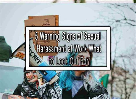 5 Warning Signs Of Sexual Harassment At Work What To Look Out For