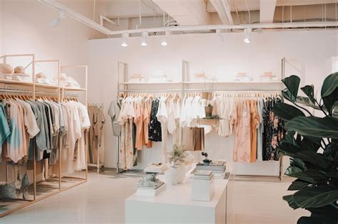 Магазин быстрой моды, демонстрирующий покупателям последние тенденции и ...